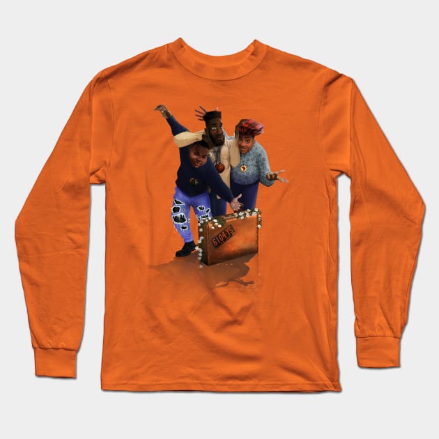 Me,Myself and I Long Sleeve T-Shirt by Dedos The Nomad